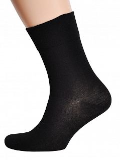 Комплект из 10 пар мужских медицинских носков из хлопка черного цвета "RuSocks" М-1131 распродажа